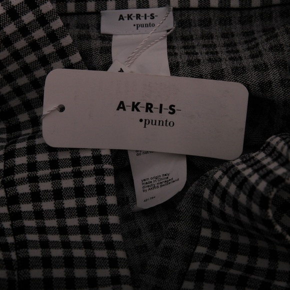 Akris Punto Glen-Check Pleated A-Line Knit Skirt - Picture 5 of 8